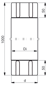 Соединительная труба Lindab MST 150/100 758